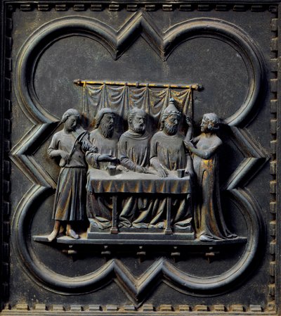 The Dance of Salome, Fifteenth Panel of the South Doors of the Baptistery of San Giovanni by Andrea Pisano